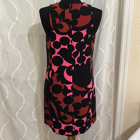Ann Taylor Black, Brown & Pink, Sleeveless Dress, Size 6 - Picture 4 of 9